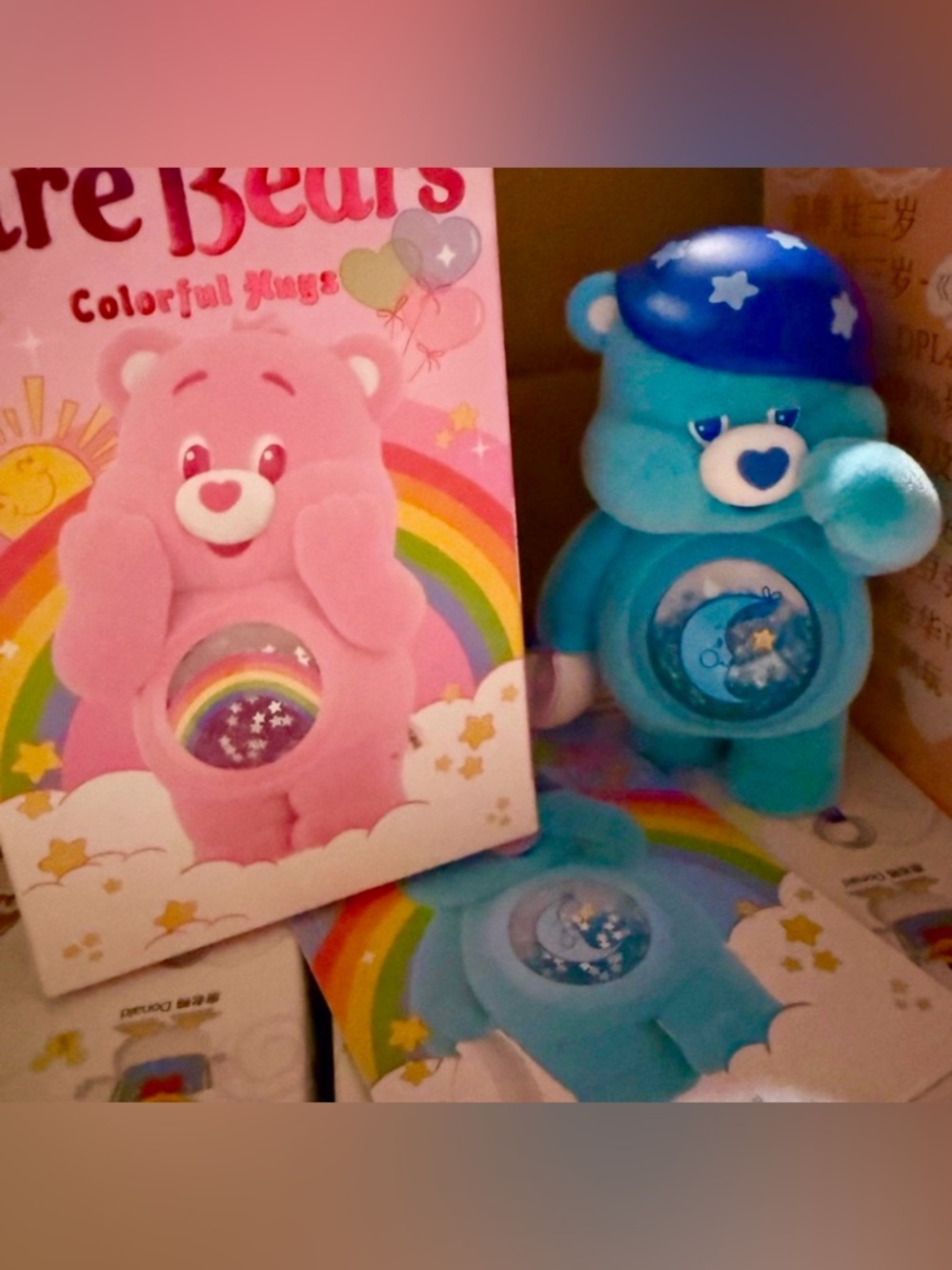 Pop Mart Care Bears Colorful Hugs Series Figures (Bedtime
Bear)